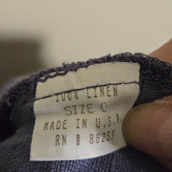 Potpourri Designs 100% Linen Lagonlook Wide Leg Pull On Pants Size XS/S - Picture 7 of 7